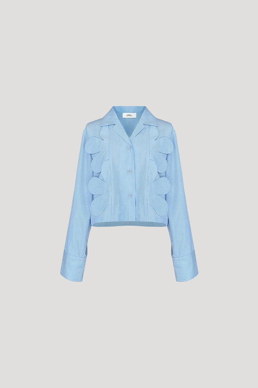 Blue Stripes Ajisai Top