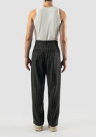 Grey wool stripe Martin pants