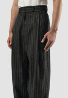 Grey wool stripe Martin pants