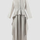 White Alana long-sleeved maxi dress