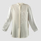 White Jinia blouse with lace pocket
