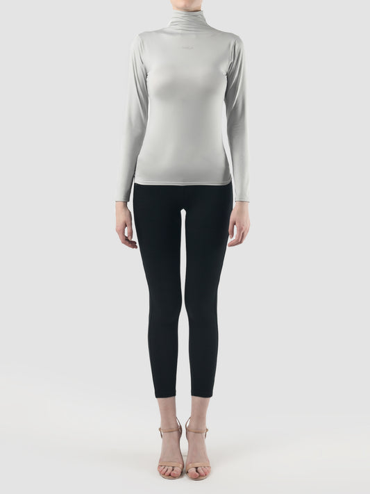 Harbor mist turtleneck long-sleeved inner top