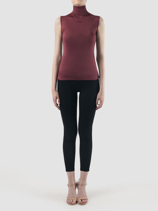 Burgundy sleeveless inner top