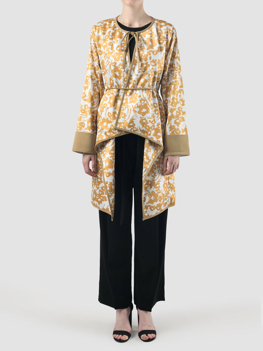 Gold Fen outerwear with floral prints