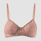 Gorden sheer pink bralette with pink-silver embroidery