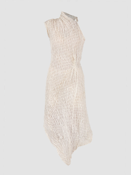 Slanted Asymmetrical Top In White