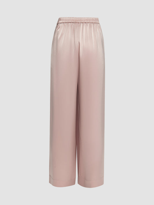Blush pink Overlap Ribbon long pants