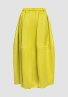 Lime Volume long skirt
