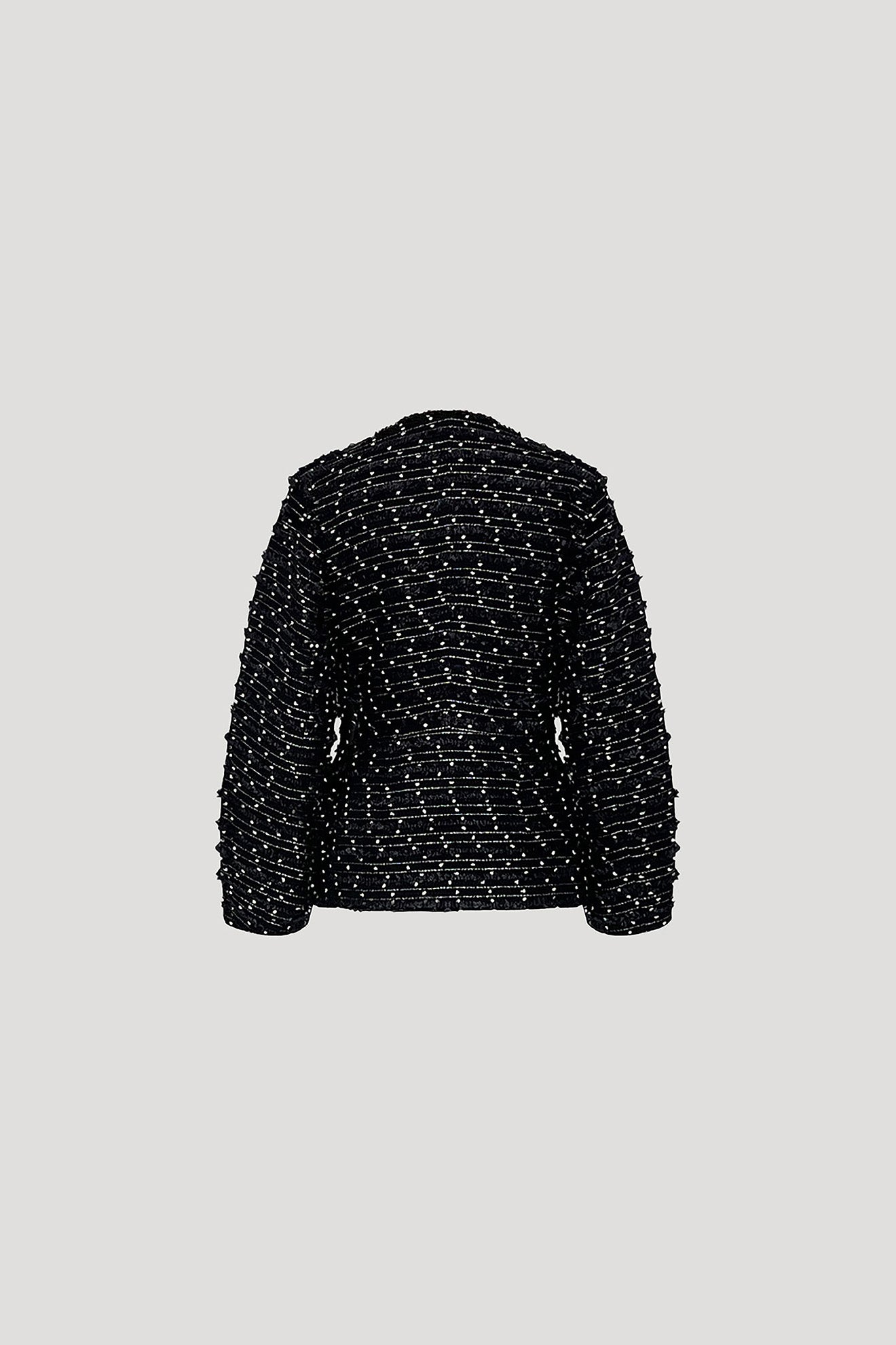 Black Tweed Awabi Jacket
