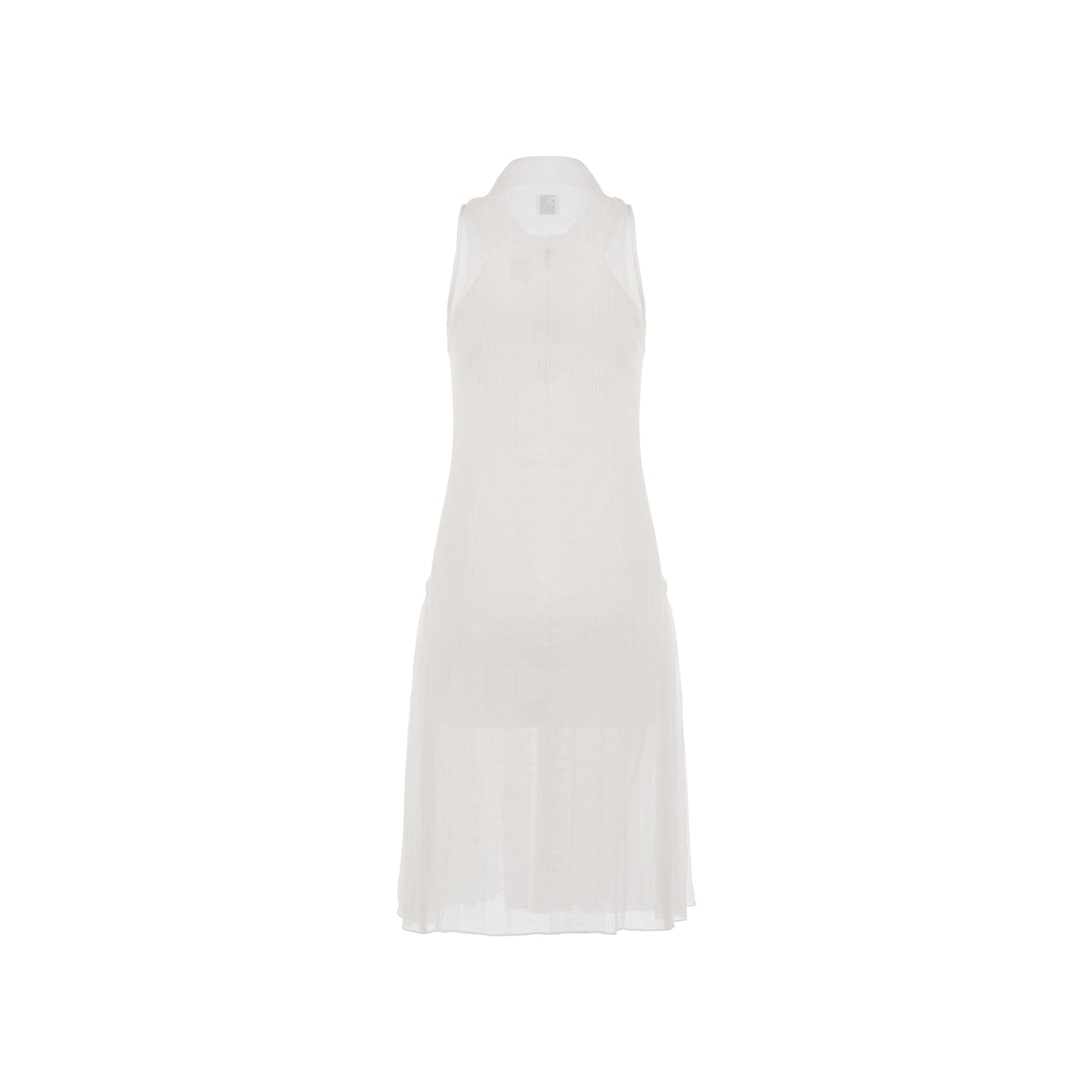 White Nitida sheer smock dress