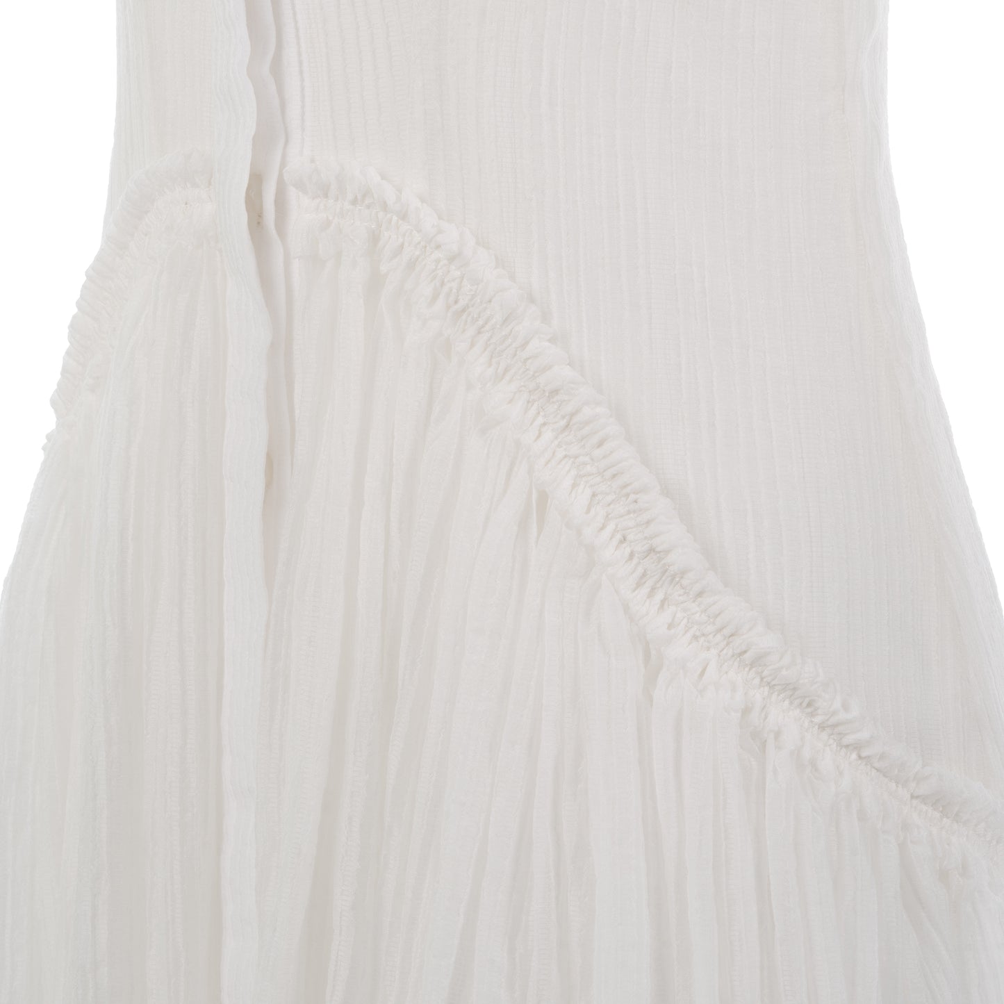 White Nitida sheer smock dress