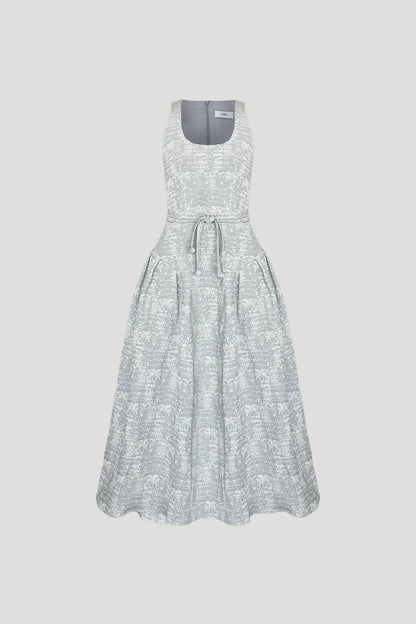Crinkled Blue Apodeme Dress