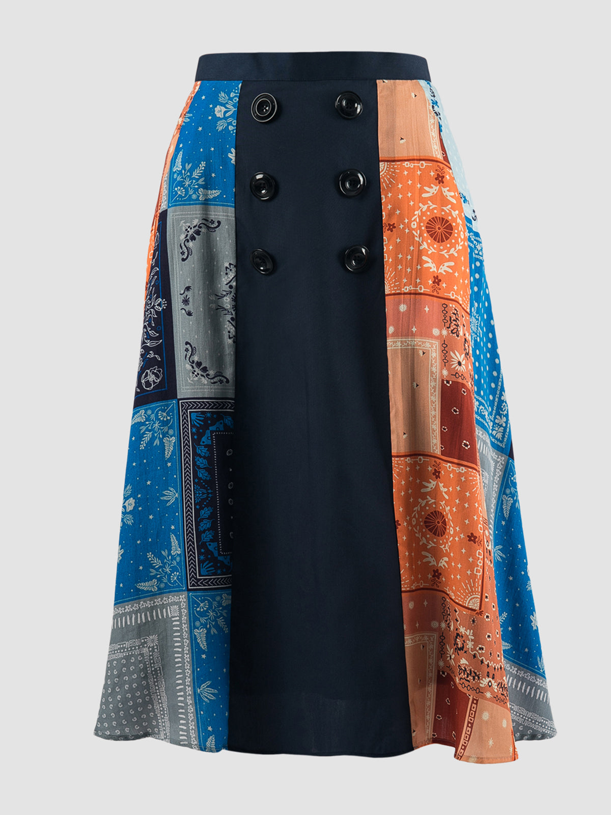 Alstro multicolor bandana midi skirt