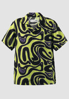 Green Ansel Hawaiian shirt with Swirll pattern