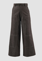 Aster brown wide-legged pants