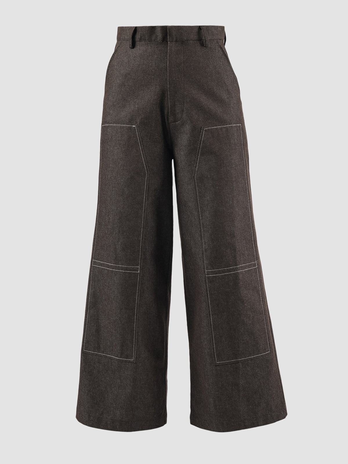 Aster brown wide-legged pants
