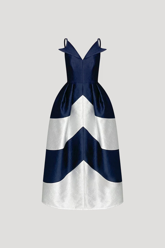 Dark Blue/White Mesonotum Dress