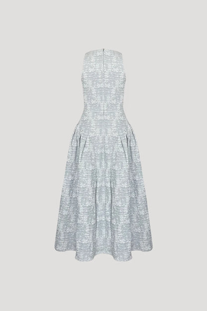 Crinkled Blue Apodeme Dress
