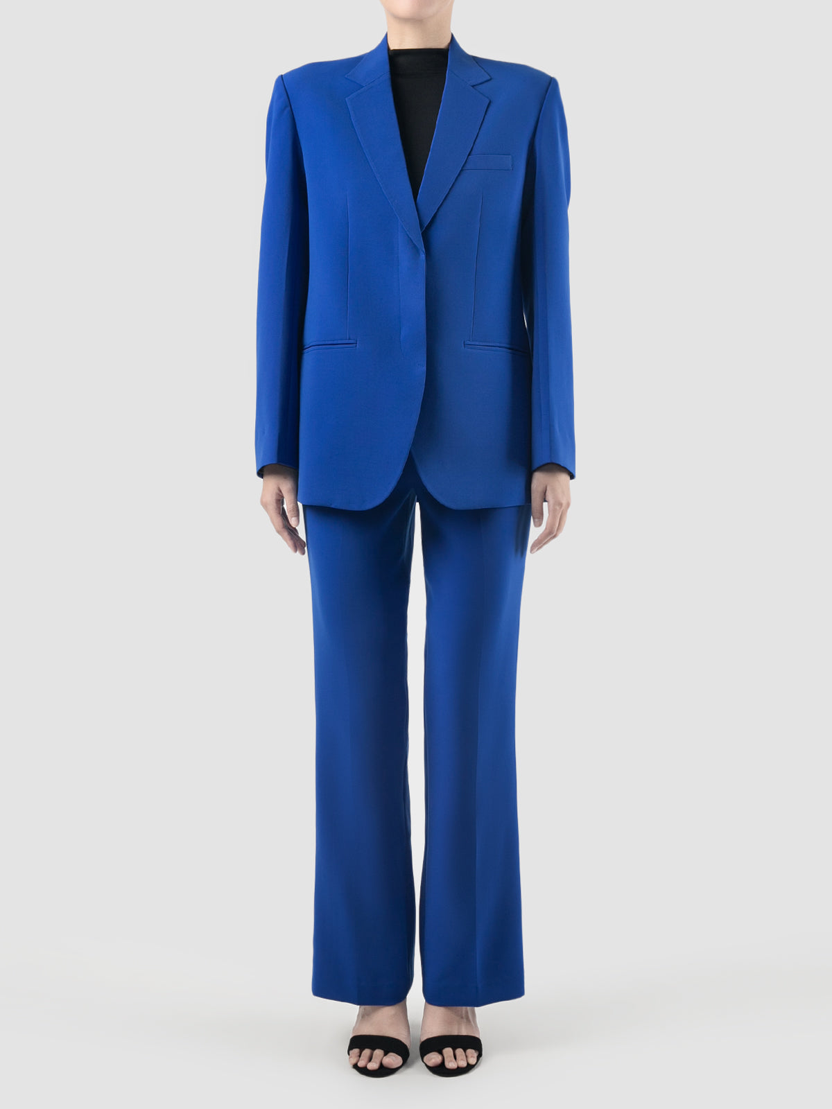 Cobalt Blue Single-breasted Blazer