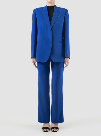 Cobalt Blue Single-breasted Blazer