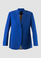Cobalt blue single-breasted blazer