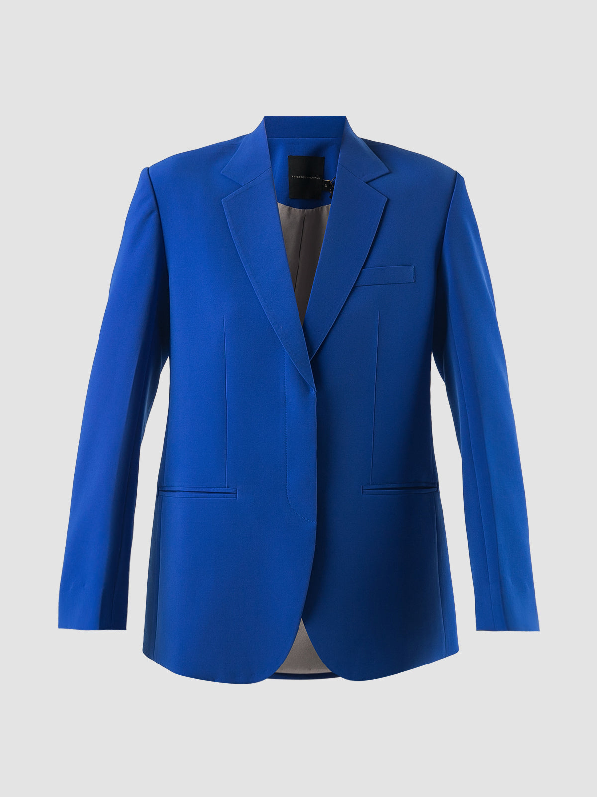 Cobalt blue single-breasted blazer