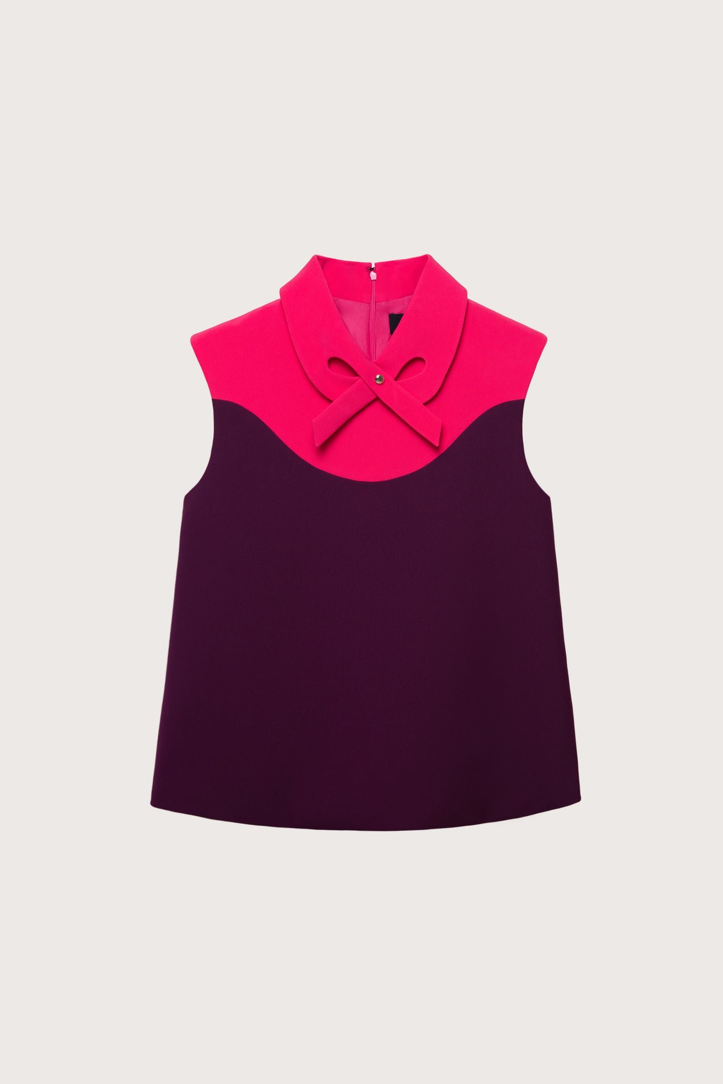 Cerise & Dark Fuchsia Two-tone Bow Tip Top