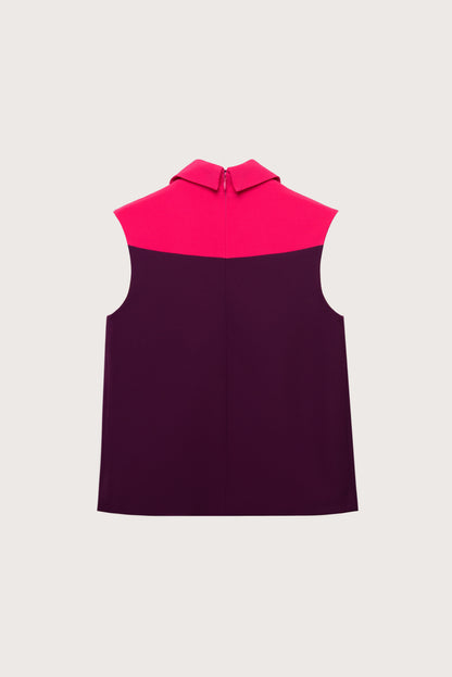 Cerise & Dark Fuchsia Two-tone Bow Tip Top