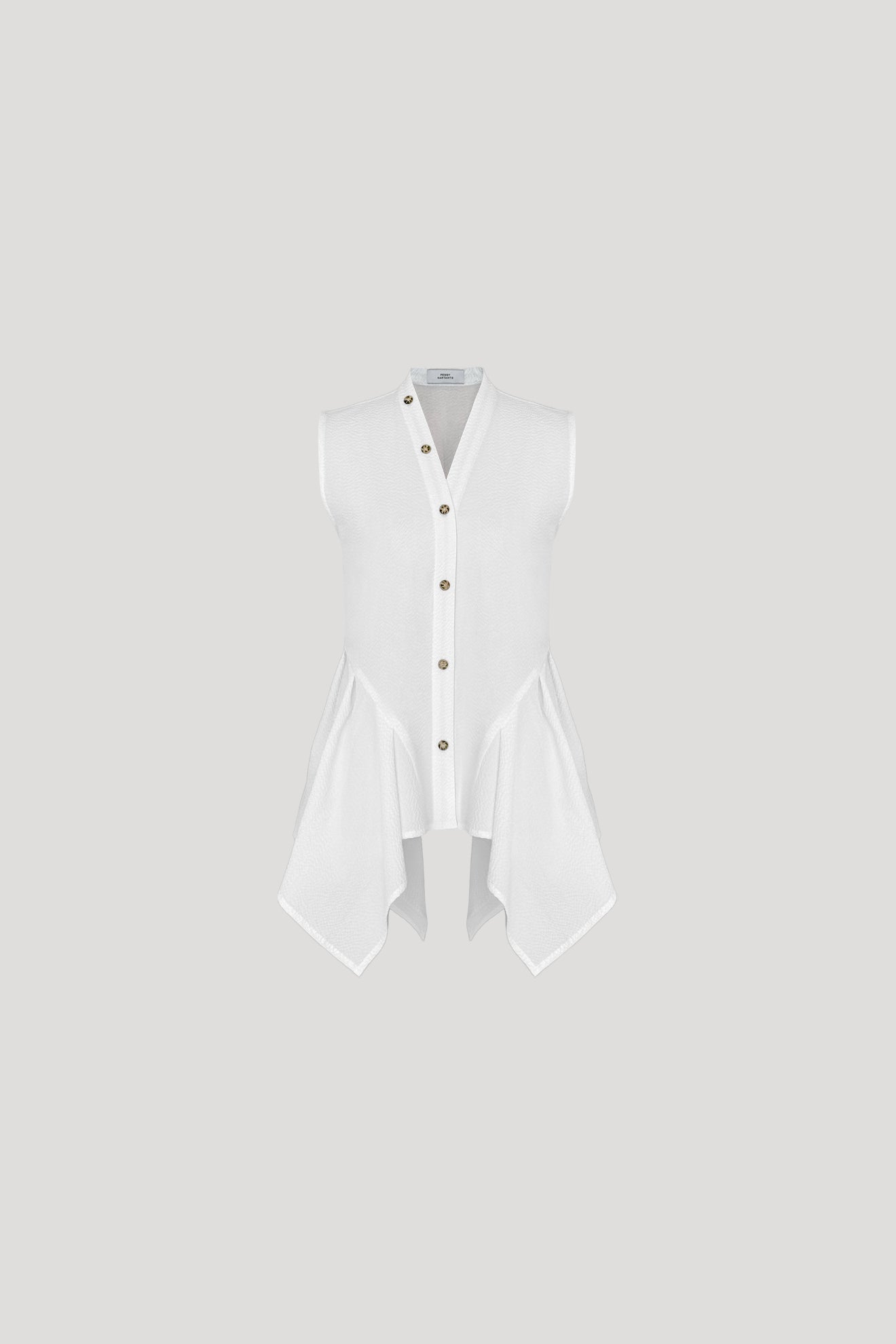 White Flutter Shirt