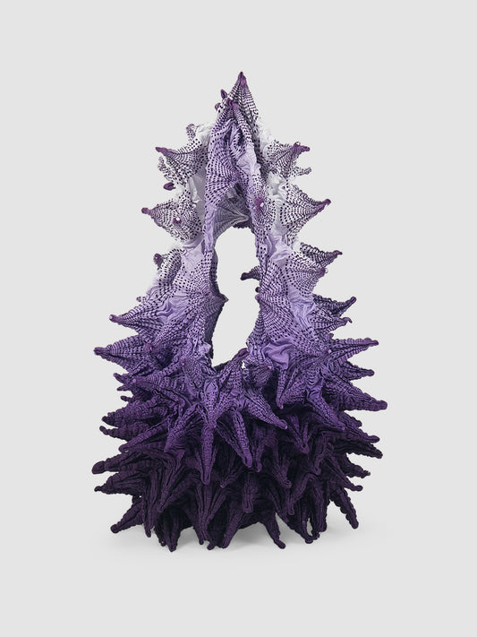 Electra violet Fugu jumbo bag with gradient