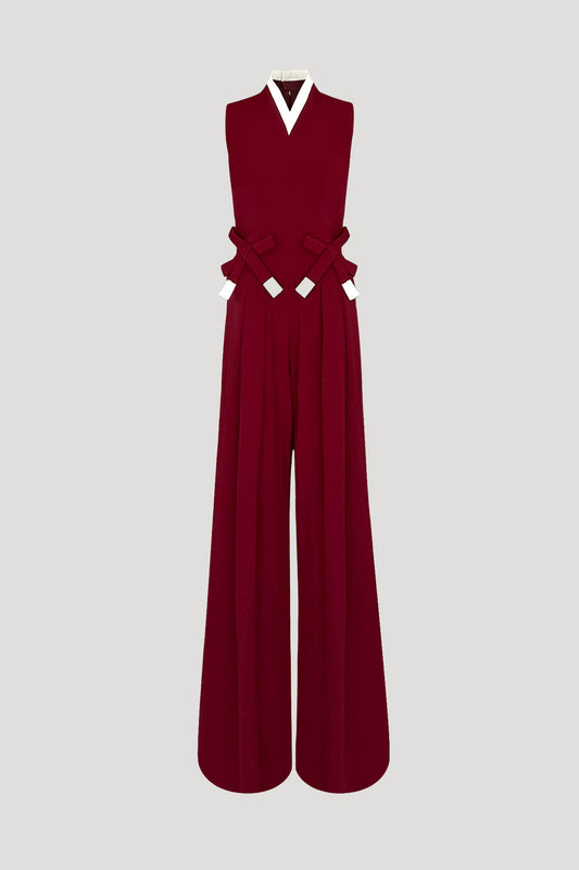 Wine Red Fukuro Jumpsuit