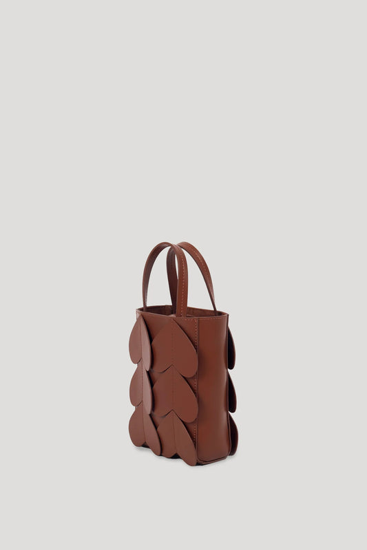 Givre Mini Tote Bag in Brown