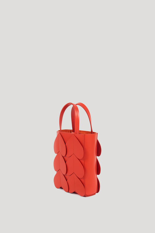 Givre Mini Tote Bag In Cinnabar Red