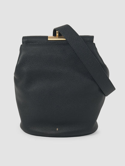 Black Lowa leather shoulder bag