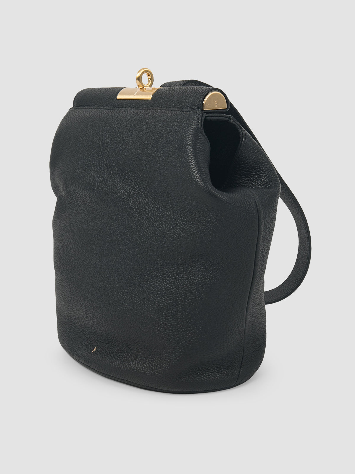 Black Lowa leather shoulder bag