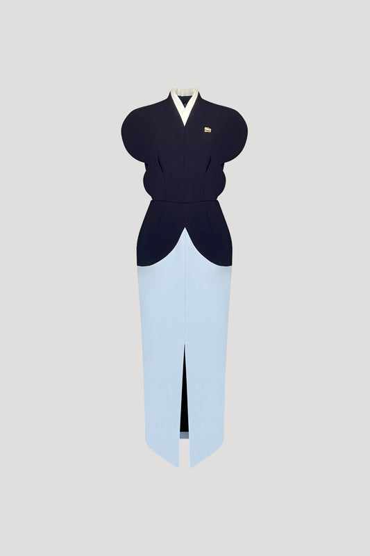 Dark Blue & Ash Blue Hotaru Dress