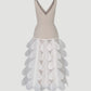 Beige-white Hozuki dress