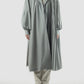 Grey Kumara pleated long coat