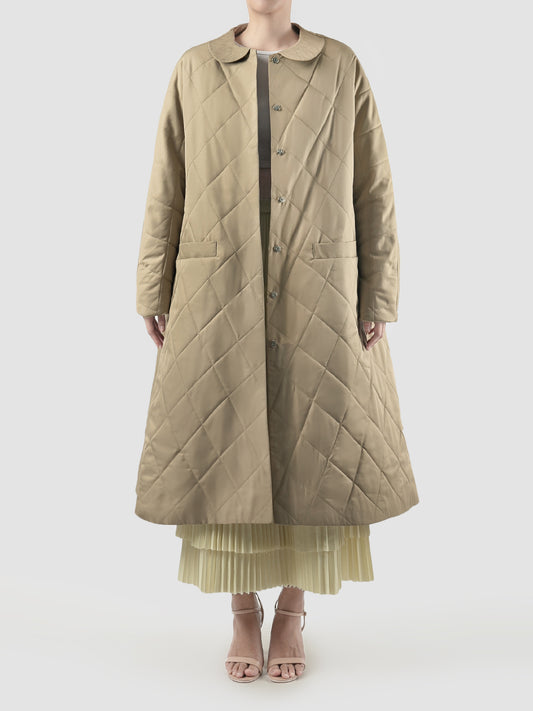 Dark beige Lavanya long coat