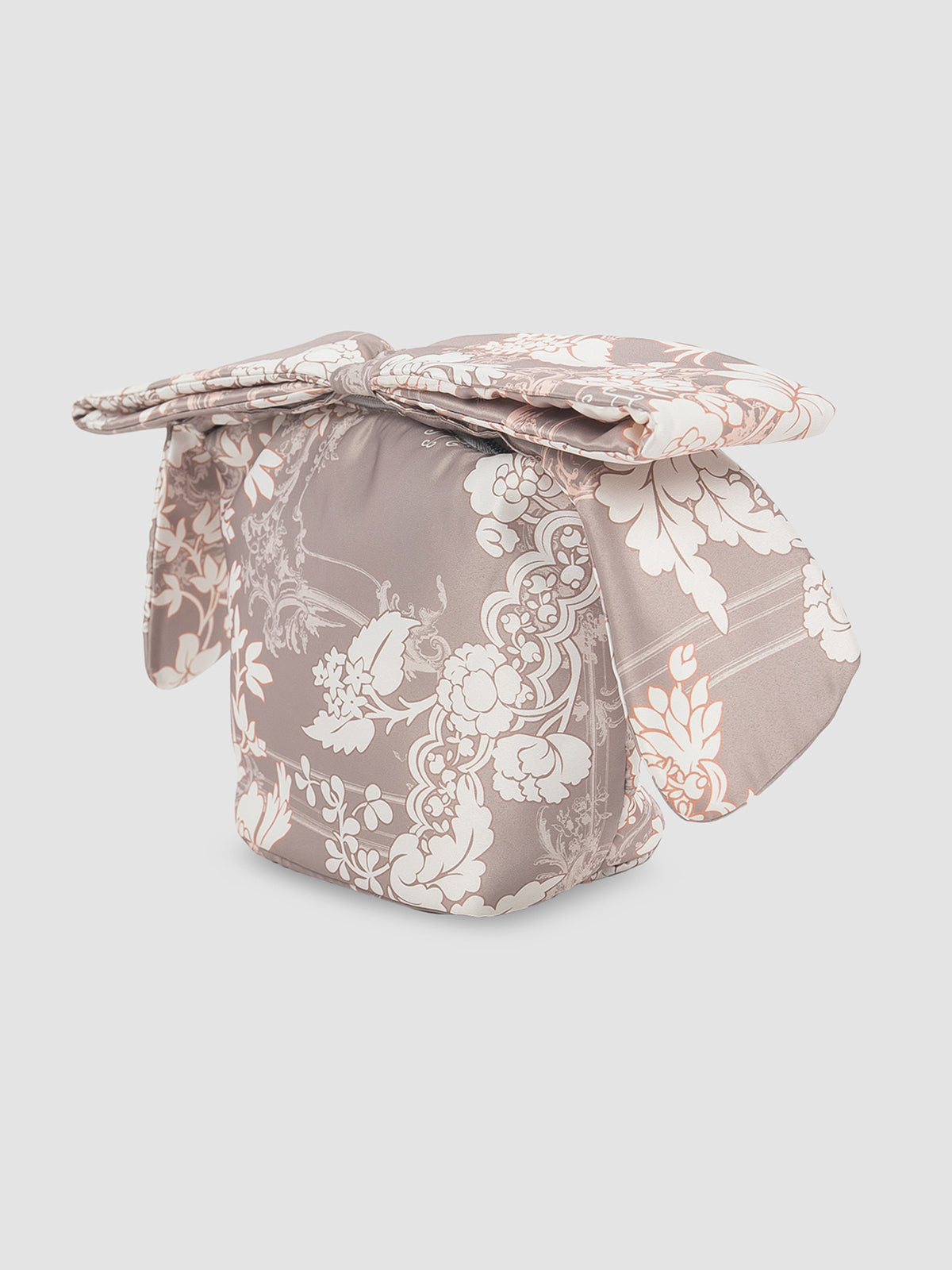 Jewel printed bag with bow handle