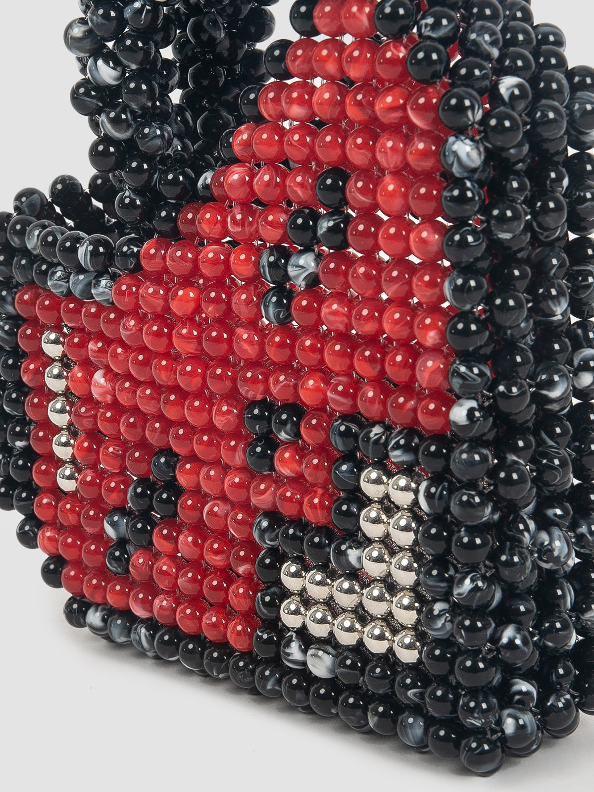 ISSHU x Andre Yoga Hear Handle Bag In Black & Red