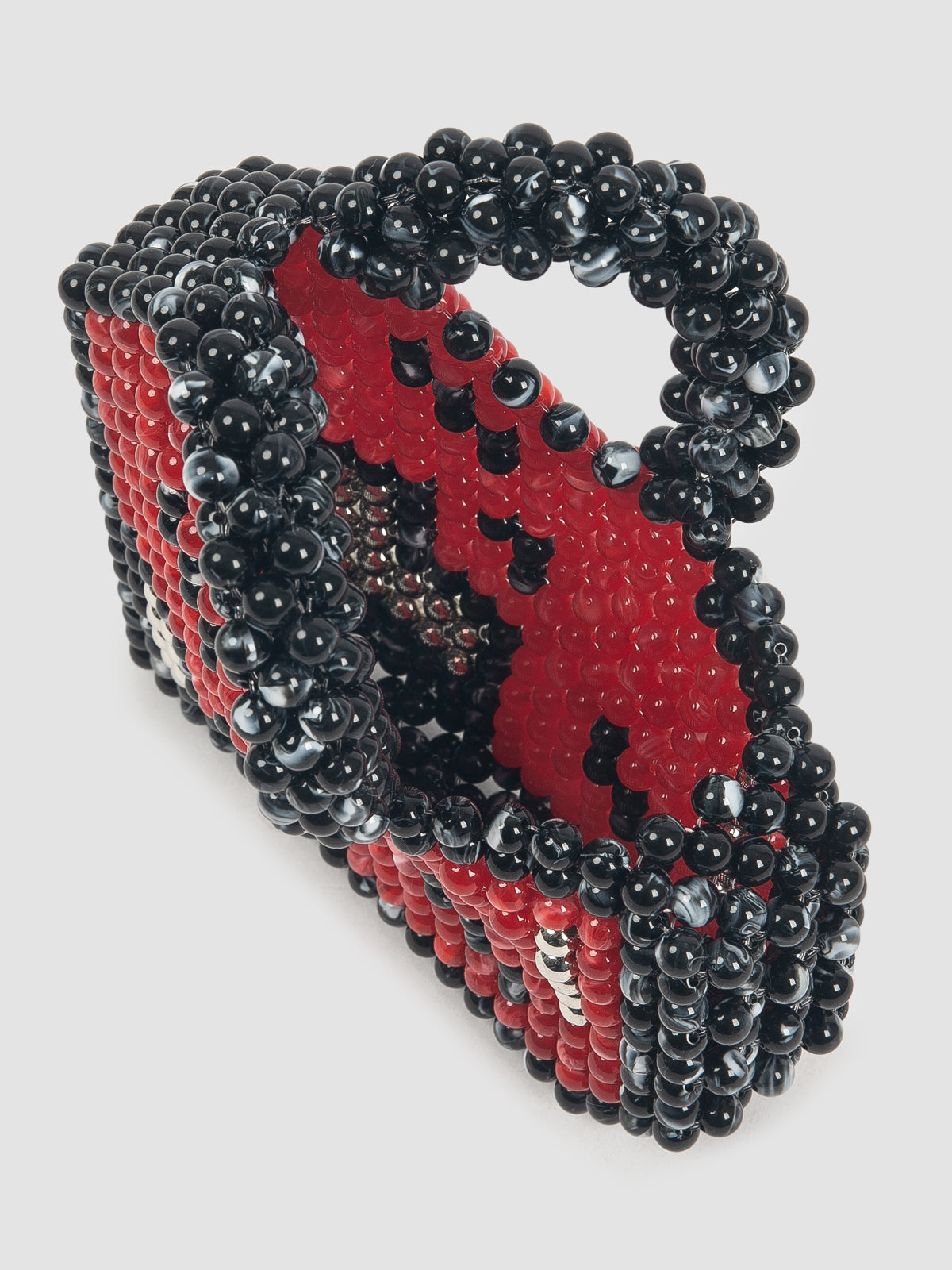 ISSHU x Andre Yoga Hear Handle Bag In Black & Red