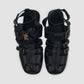 Black Petra gladiator sandals