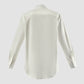 White Part 5 collarless long sleeve shirt