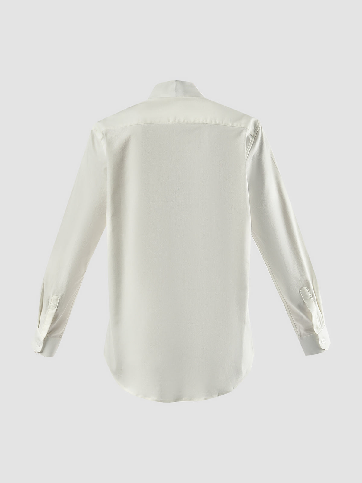 White Part 5 collarless long-sleeved shirt