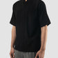 Black Part 5 loose shirt with double collar