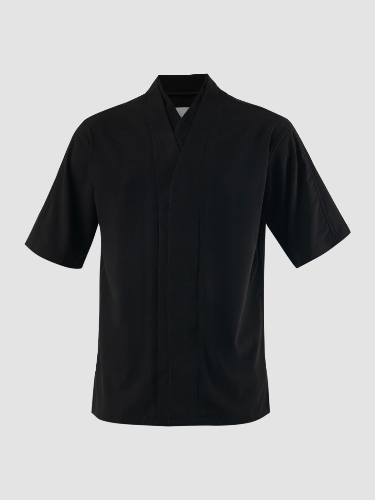 Black Part 5 loose shirt with double collar