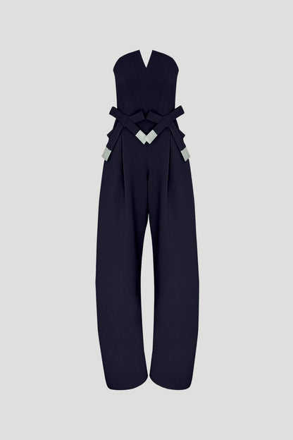 Dark Blue Keyaki Jumpsuit