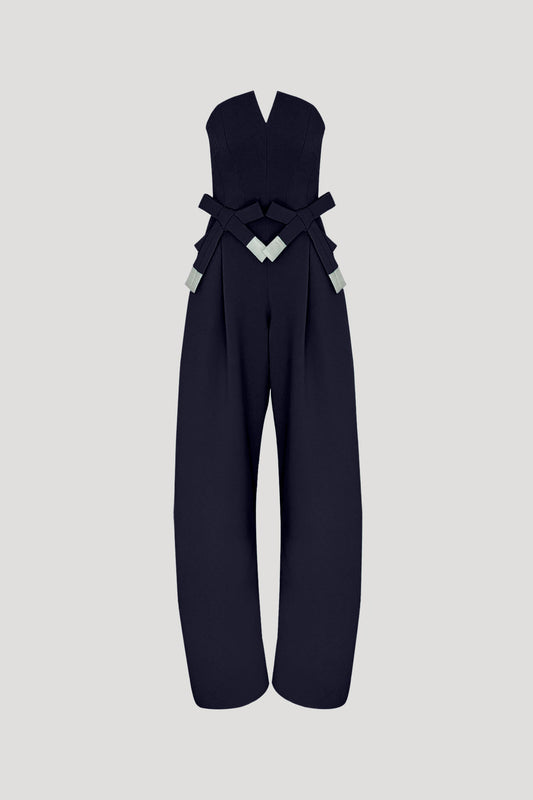 Dark Blue Keyaki Jumpsuit