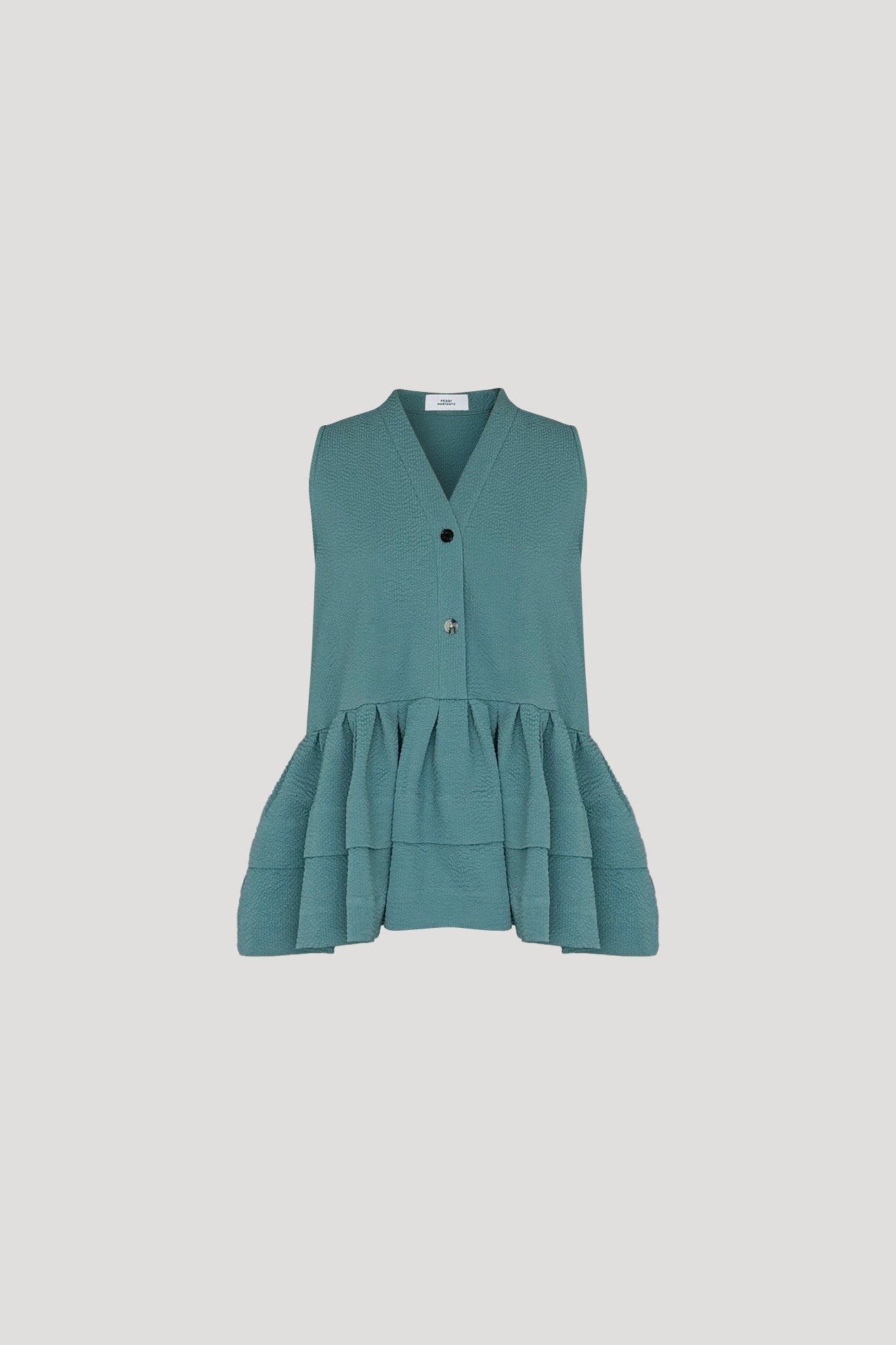 Azure Blue Koke Top